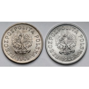 50 pennies 1949 CuNi and Al - set (2pcs)