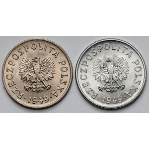 50 pennies 1949 CuNi and Al - set (2pcs)