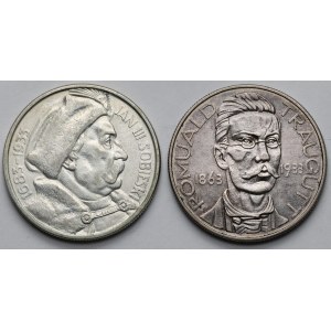 10 zlotých 1933 Sobieski a Traugutt - sada (2ks)