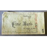 Lodz Ghetto, 50 fenig and 1 mark 1940 (2pcs)