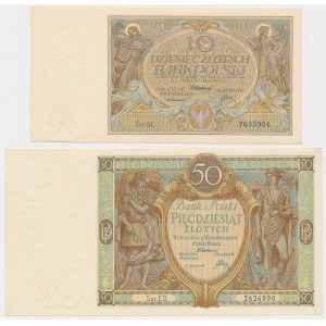 10 i 50 zł 1929 - zestaw (2szt)