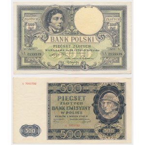 500 zł 1919 i 500 zł 1940 - zestaw (2szt)