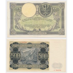 500 zł 1919 i 500 zł 1940 - zestaw (2szt)