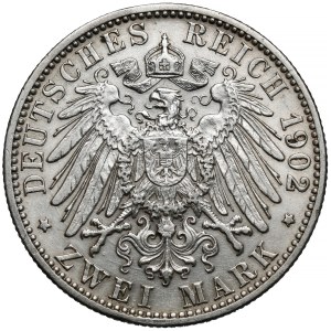 Baden, 2 marks 1902 - 50th anniversary of reign
