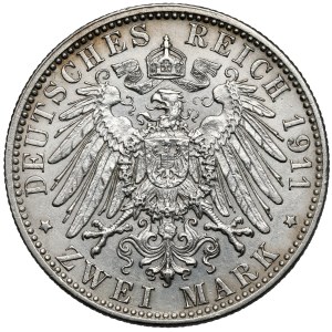 Bavorsko, 2 marky 1911-D - narodeniny