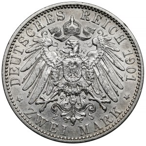 Sachsen-Altenburg, 2 marky 1901-A - RARE