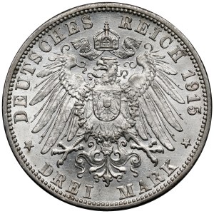 Baden, 3 marks 1915-G