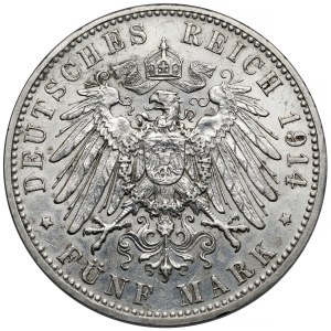 Baviera, 5 marchi 1914-D