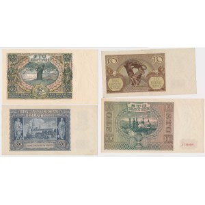 Zestaw 10 - 100 zł 1934-1941 (4szt)