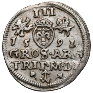 Zygmunt III Waza, Trojak Wilno 1591 - rozetki