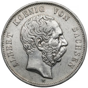 Saxony, 5 marks 1899-E