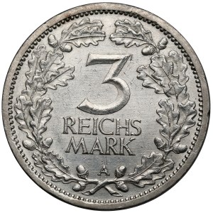 Weimar, 3 marki 1931-A