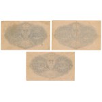100 mkp 1919 February - set of 3 pcs. - each of a different variety