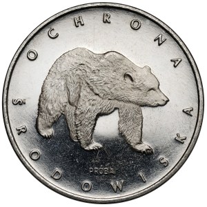Próba NIKIEL 100 złotych 1983 Niedźwiedź