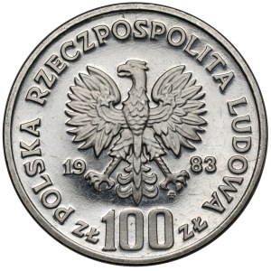 Próba NIKIEL 100 złotych 1983 Niedźwiedź