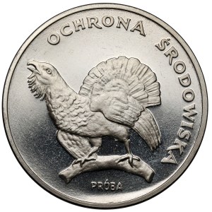 Próba NIKIEL 100 złotych 1980 Głuszec