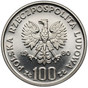 Próba NIKIEL 100 złotych 1980 Głuszec