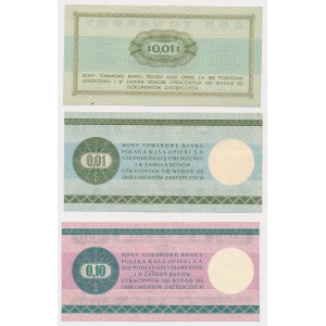 PEWEX, 2x 1 and 10 cents 1969-1979 - set (3pcs)