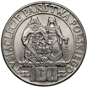 Próba NIKIEL 100 złotych 1966 Mieszko i Dąbrówka - postacie