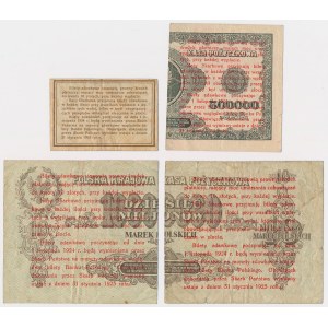 Set of 1, 2x 5 and 10 gr 1924 (4pcs)