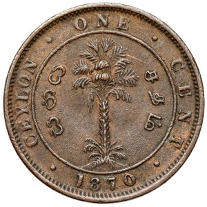 Ceylon, Victoria, Cent 1870