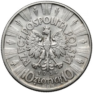 Pilsudski 10 zloty 1934 - official