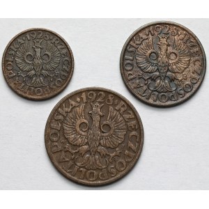 1-5 pennies 1928 - set (3pcs)