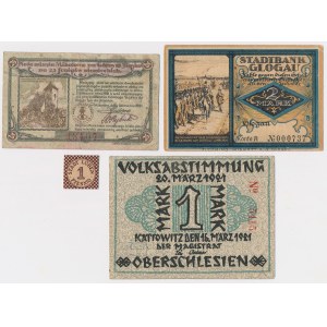 Glogow, Katowice,Lubin and Mikolow - set of notgelds (4pcs)