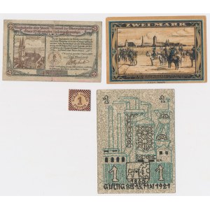 Glogow, Katowice,Lubin and Mikolow - set of notgelds (4pcs)