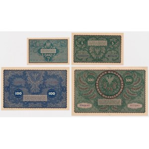 Set 1/2 - 500 mkp 1919-1920 (4pcs)