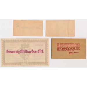 Set - 2pc local and 2pc toy banknotes