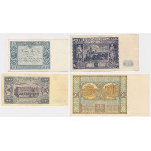 5, 2x 20 and 50 zloty 1929-1948 - set (4pcs)