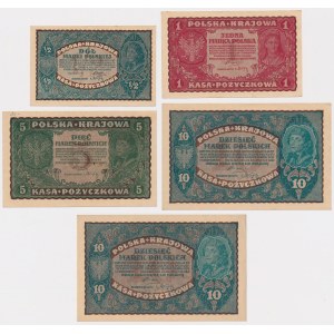 Set 1/2 - 10 mkp 1919-1920 (5pcs)
