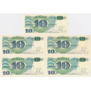 10 zl 1982 - A, K - set (5pcs)
