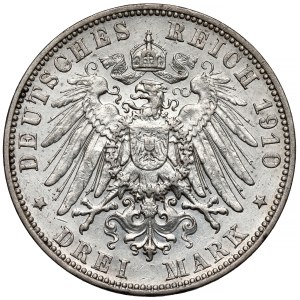 Saxe, 3 marks 1911-E