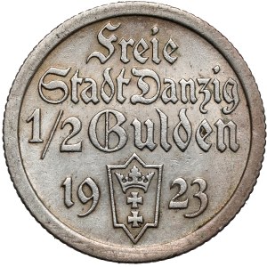 Gdańsk, 1/2 guldena 1923