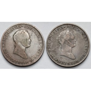 5 Polish zloty 1829-1834 - set (2pcs)