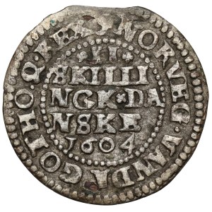 Dania, Christian IV, 2 skilling 1604