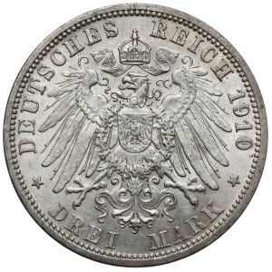 Prussia, 3 marks 1910-A