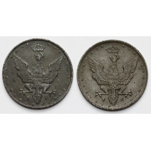 Kingdom of Poland, 20 fenigs 1917-1918 - set (2pcs)