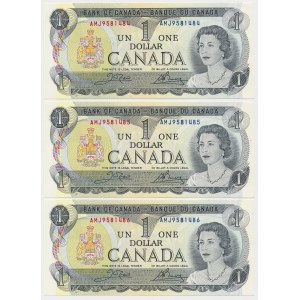 Canada, 1 Dollar 1973 - set (3pcs)