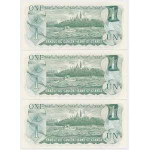 Canada, 1 Dollar 1973 - set (3pcs)