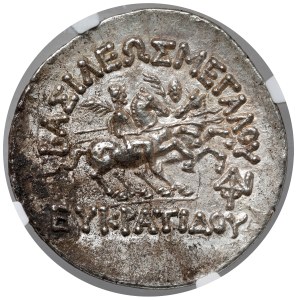 Griechenland, Baktrien, Eukratides I. Megas (170-145 v. Chr.) Tetradrachma