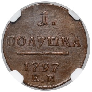 Russia, Paul I, Polushka 1797 EM, Ekaterinburg