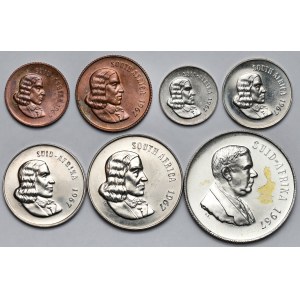 Südafrika, 1967 Jahrgangsset (7tlg.)