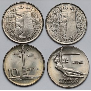 10 Gold-Gedenkmünzen 1964-1965 - Satz (4 Stück)