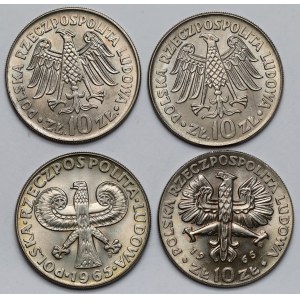 10 Gold-Gedenkmünzen 1964-1965 - Satz (4 Stück)