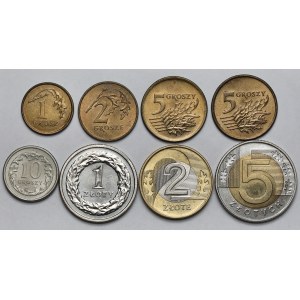From 1 penny to 5 gold 1990-1994 (8pc)