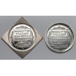 SILVER clip and medal for the 1000th anniversary of Gdansk 1997 - RARE (2pcs)
