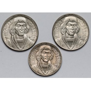 10 gold 1959-1969 Copernicus - set (3pcs)